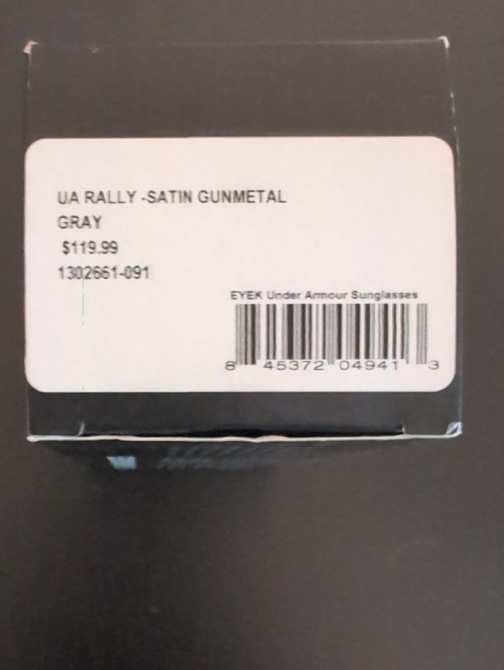 Under Armour Rally Satin Gunmetal Gray Aviator Sunglasses - Picture 2 of 2